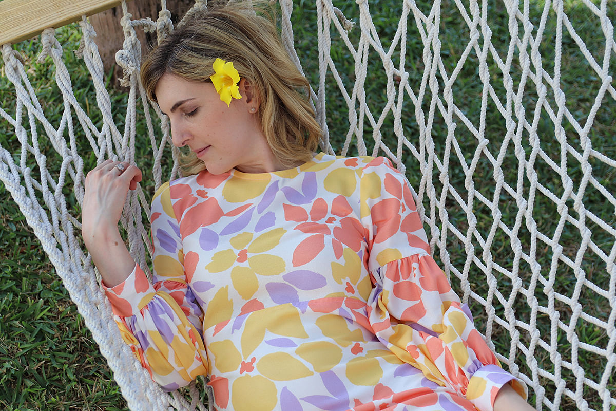 18h_dixsept en crêpe viscose soft – UNE Paradis – Florie – Sorbet