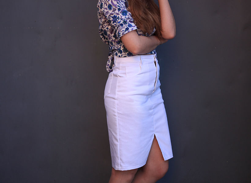 Cha_coud en Jeans blanc