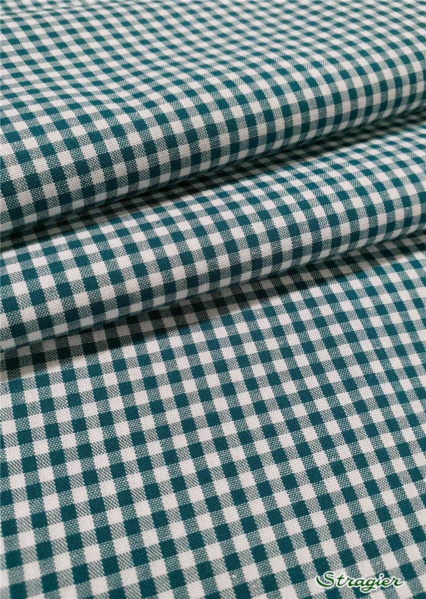 Stragier - Popeline Pur Coton - Soft - Vichy-2,5mm - Vert