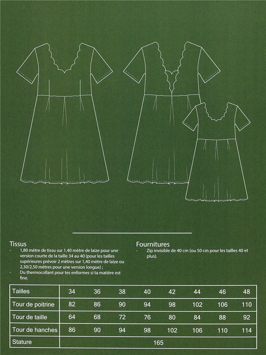 Stragier Patron Cha'coud Robe Zita 34-48